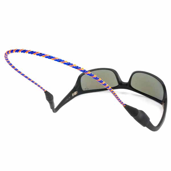 RePurposed Monofilament Sunglass Retainers - 13 inch, Blue/Orange/Blue image