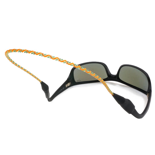 RePurposed Monofilament Sunglass Retainers - 15 inch, Green/Orange/Green image