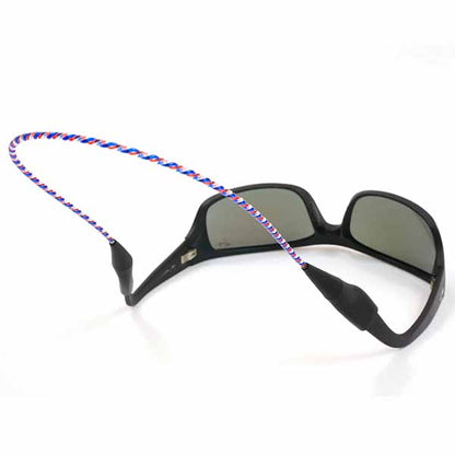 RePurposed Monofilament Sunglass Retainers - 13 inch, Red/White/Blue image