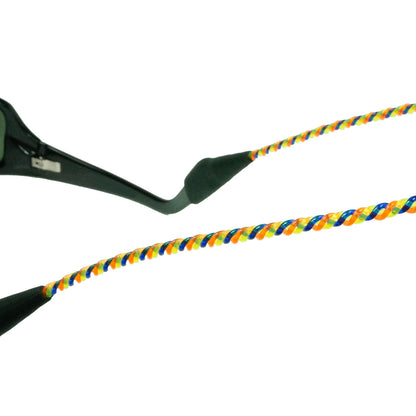 RePurposed Monofilament Sunglass Retainers - 13 inch, Blue/Orange/Yellow image