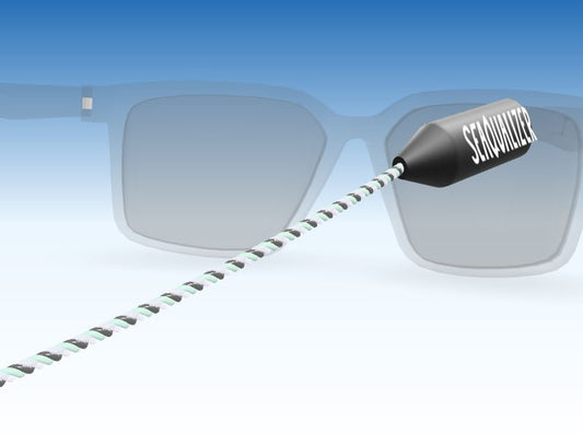 Eyewear Retainer — Black / Seafoam / White
