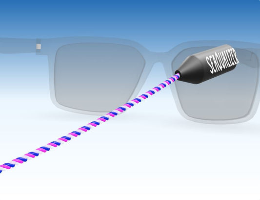 Eyewear Retainer — Navy / Pink / White