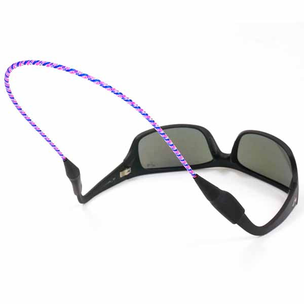 RePurposed Monofilament Sunglass Retainers - 13 inch, Blue/Light Blue/Pink image